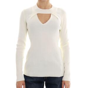 MAGLIA CUT-OUT BIANCO